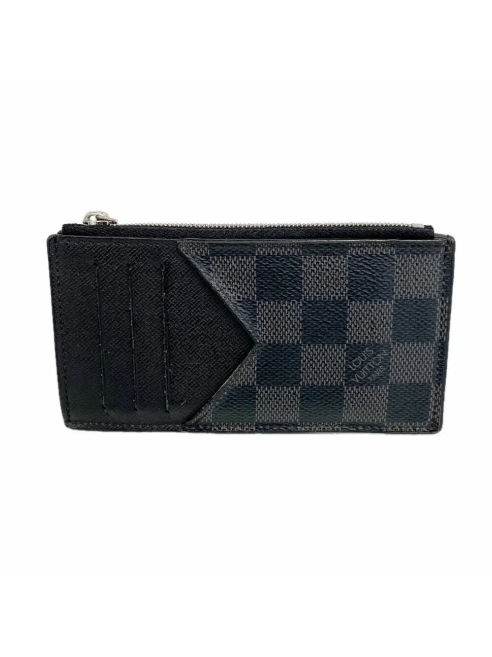 Louis Vuitton Damier Graphite Coin Card Holder Black Gray